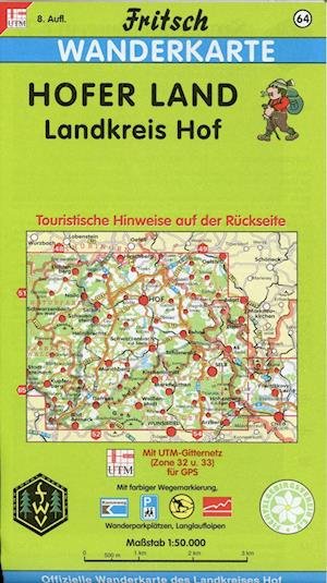 Cover for Fritsch Landkarten-Verlag · Hofer Land, Landkreis Hof  1 : 50 000. Fritsch Wanderkarte (Kort) (2016)
