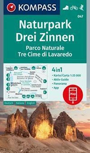 Cover for KOMPASS-Karten GmbH · KOMPASS Wanderkarte 047 Naturpark Drei Zinnen, Parco Naturale Tre Cime di Lavaredo 1:25.000 (Map) (2022)