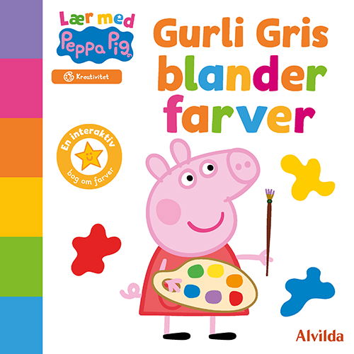 Gurli Gris: Peppa Pig - Lær med Gurli Gris - Gurli Gris blander farver (Cardboard Book) [1. wydanie] (2024)