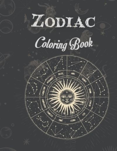 Cover for Khal M Focute · Zodiac coloring book (Paperback Book) (2022)