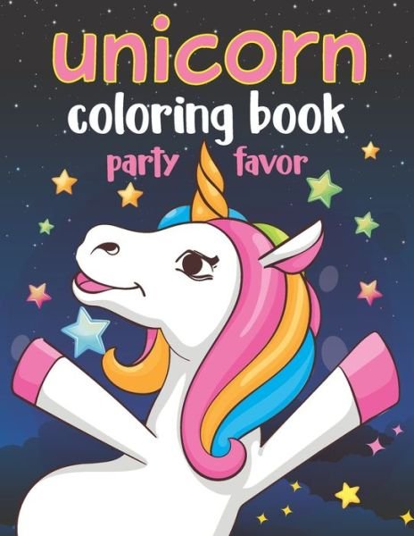 Cover for Ruba Unicorn Press · Unicorn Coloring Book Party Favor: Fun Princess, Mermaid and Unicorn Play Packs Party Favors Coloring Book for Toddlers 2-4 Years (Pocketbok) (2021)