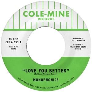 Cover for Monophonics · Love You Better / the Shape of My Teardrops (Opaque Natural) (7&quot;) [Limited edition] (2023)