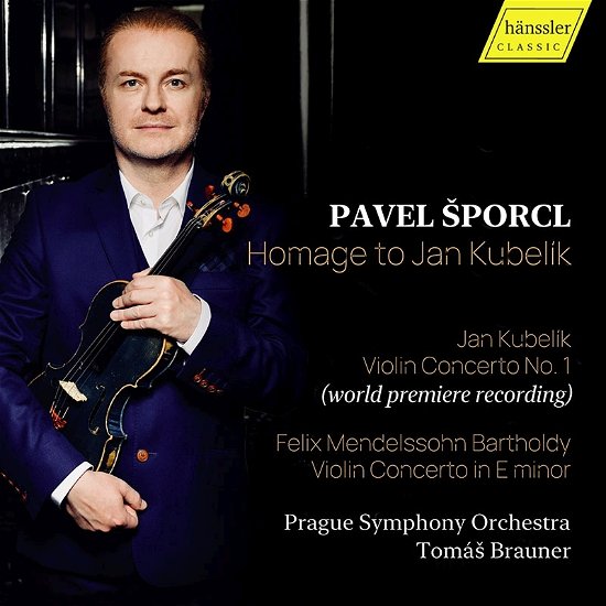 Cover for Sporc, Pavel / Prague Symphony Orchestra / Tomas Brauner · Mendelssohn &amp; Kubelik: Homage to Jan Kubelik (CD) (2022)