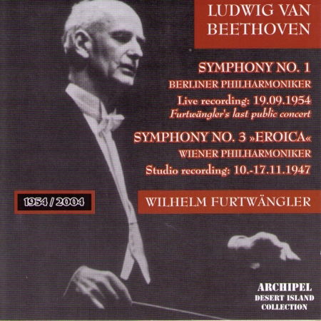 Cover for Furtwängler · Symphony No.  1 (Rec. 1954) Archipel Klassisk (CD) (2000)