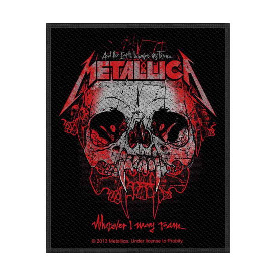 Metallica Standard Woven Patch: Wherever I May Roam 2013 - Metallica - Merchandise - PHD - 5055339746650 - August 19, 2019