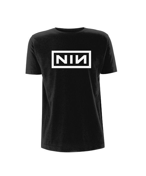 Cover for Nine Inch Nails · Classic White Logo (T-shirt) [size S] [Black edition] (2018)