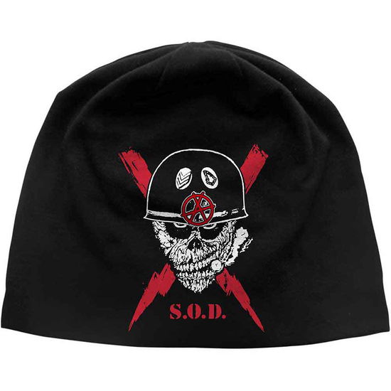 Cover for Stormtroopers of Death · Stormtroopers of Death Unisex Beanie Hat: Scrawled Lightning JD Print (Black) (CLOTHES) (2023)