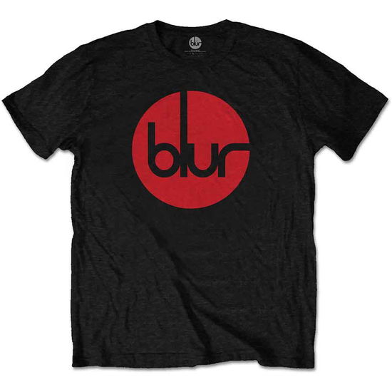 Blur Unisex T-Shirt: Circle Logo - Blur - Fanituote -  - 5056368640650 - torstai 17. syyskuuta 2020