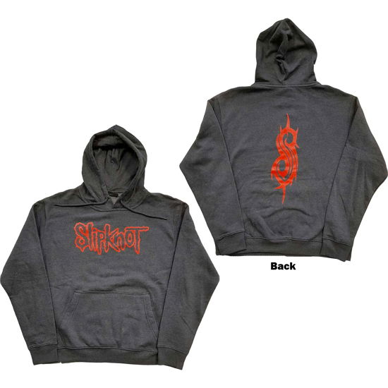 Slipknot Unisex Pullover Hoodie: Logo (Back Print) - Slipknot - Produtos -  - 5056561054650 - 