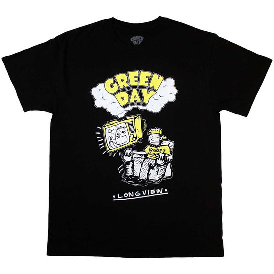 Green Day Unisex T-Shirt: Longview Doodle - Green Day - Merchandise -  - 5056737204650 - 