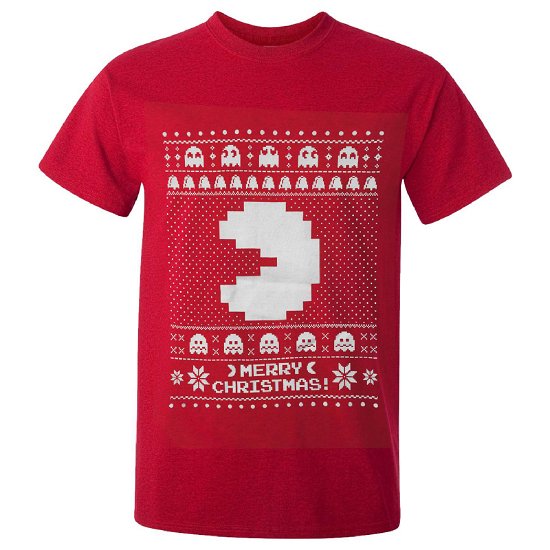 Cover for Namco · Namco Mens Merry PacMan Christmas TShirt  Red  M (CLOTHES) [size M]