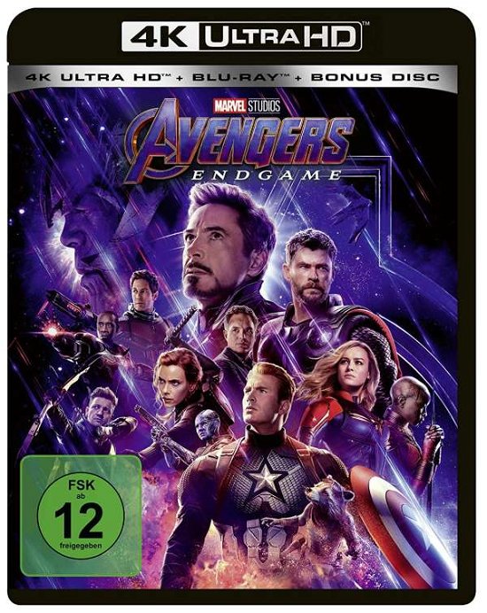 Cover for Marvels The Avengers - Endgame (4K Ultra HD) (2019)