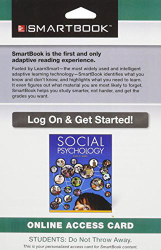 Cover for Reviewer David Myers · SmartBook Access Card for Social Psychology (Hardcover Book) (2013)