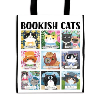 Bookish Cats Reusable Shopping Bag - Mudpuppy - Produtos - Galison - 9780735365650 - 10 de julho de 2020