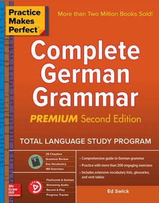 Cover for Ed Swick · Practice Makes Perfect: Complete German Grammar, Premium Second Edition (Paperback Book) (2018)