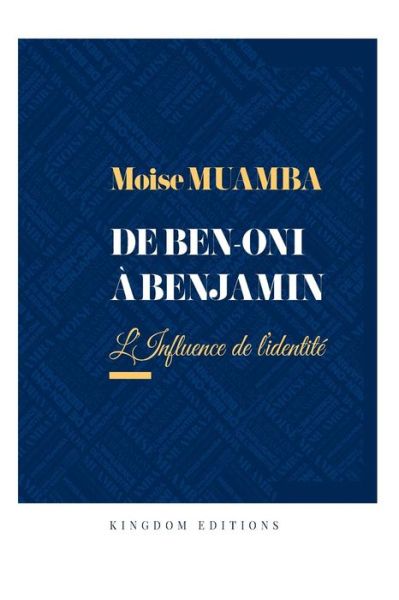 Cover for Moise Muamba · De Ben-oni Benjamin (Paperback Book) (2018)