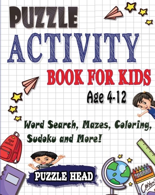Cover for Puzzle Head · Puzzle Activity Book for kids Age 4-12 (Paperback Book) (2020)