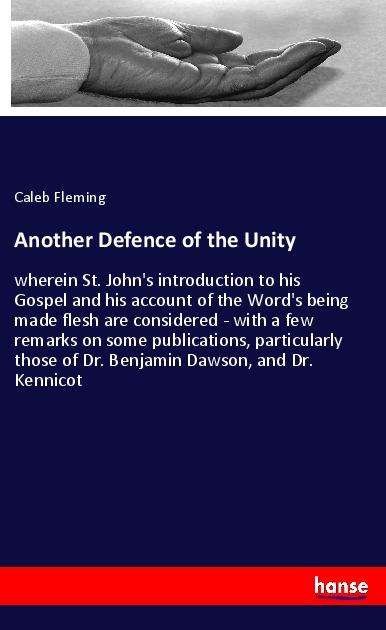 Cover for Fleming · Another Defence of the Unity (Book)