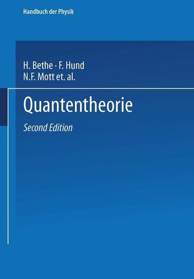 Cover for Bethe H. Bethe · Quantentheorie (Paperback Book) (1933)