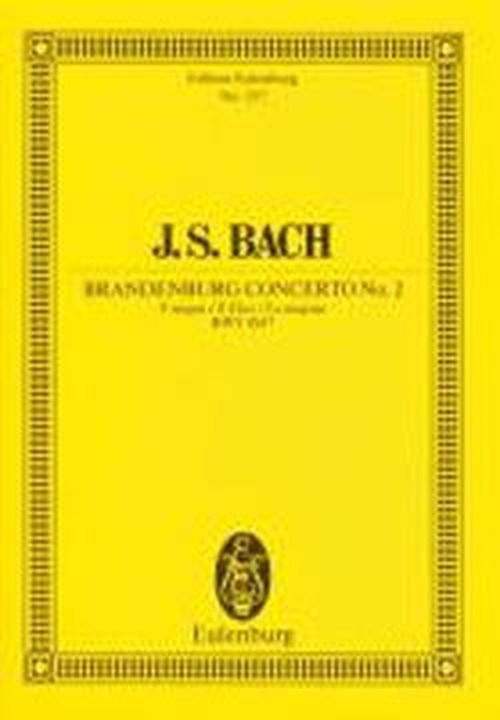 Brandenburg Concerto No 2 F Major Bwv 10 - Johann Sebasti Bach - Książki - SCHOTT & CO - 9783795762650 - 1986