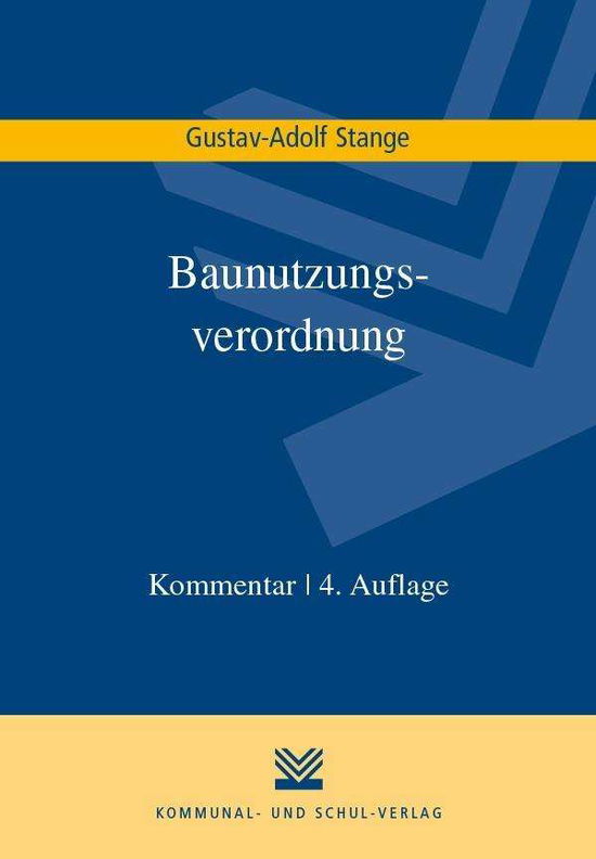 Cover for Stange · Baunutzungsverordnung.Komm. (Book)