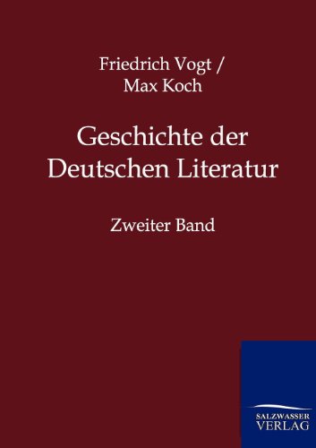 Cover for Max Koch · Geschichte Der Deutschen Literatur (Pocketbok) [German edition] (2012)