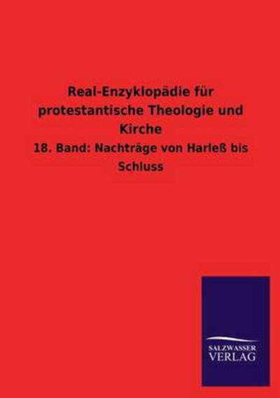 Cover for Salzwasser-verlag Gmbh · Real-enzyklopadie Fur Protestantische Theologie Und Kirche (Paperback Book) (2013)