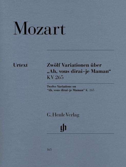 Cover for Mozart · 12 Variati.Ah, vous dirai.HN165 (Bok) (2018)