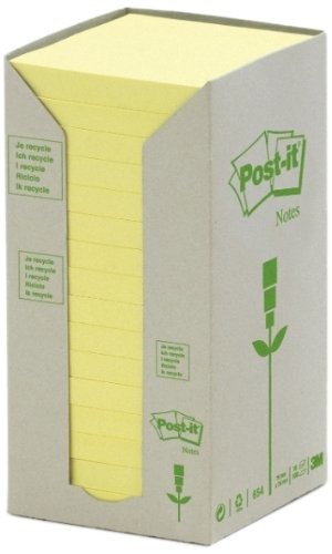 Cover for Post-it® · Recycl.Notes gelb 7,6x7,6cm 16 (MERCH) (2017)