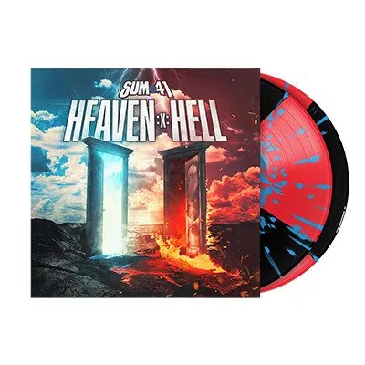 Cover for Sum 41 · Heaven :x: Hell (LP) [Limited Quad w/ Blue Splatter edition] (2024)