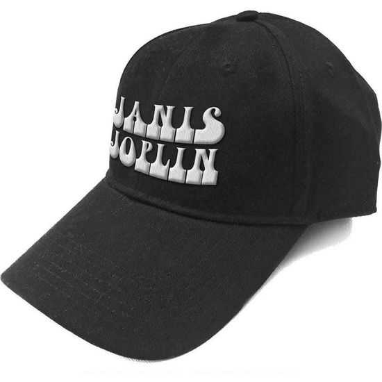 Cover for Janis Joplin · Janis Joplin Unisex Baseball Cap: White Logo (Black) (CLOTHES) [Black - Unisex edition] (2019)