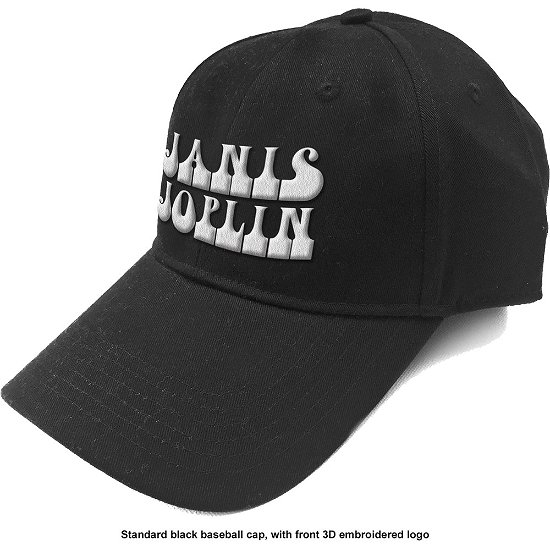 Janis Joplin Unisex Baseball Cap: White Logo - Janis Joplin - Merchandise -  - 5056170668651 - 