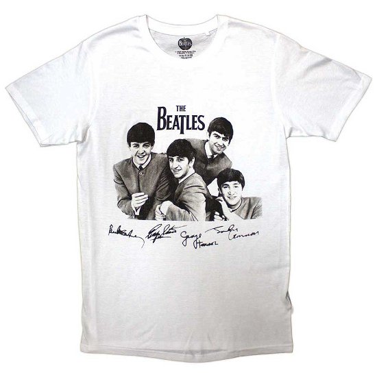 Cover for The Beatles · The Beatles Unisex T-Shirt: Mop Tops &amp; Signatures (T-shirt) [size S]