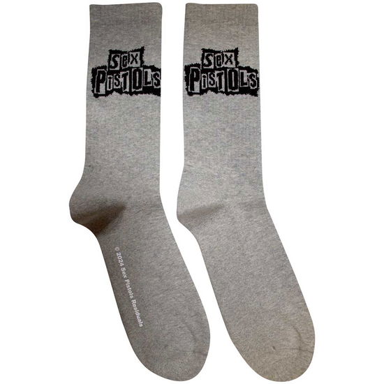 Cover for Sex Pistols - The · The Sex Pistols Unisex Terry Socks: Stacked Logo (Grey) (UK Size 7 - 11) (Strümpfe) [size M] (2024)