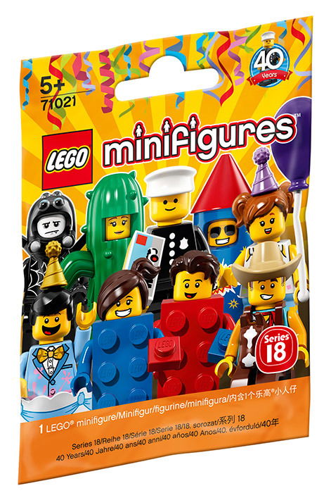 Cover for Lego 71021 · Lego 71021 - Minifigures Collezione 18 - Lego 40 Anni (MERCH)