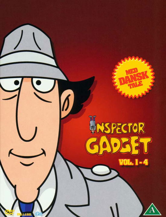 Cover for Vol. 1-4 med dansk tale · Inspector Gadget 1-4 Disc (DVD) (2013)