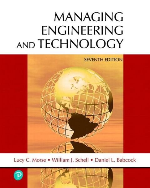 Cover for Morse · Managing Engineering and Technolo (Book) (2019)