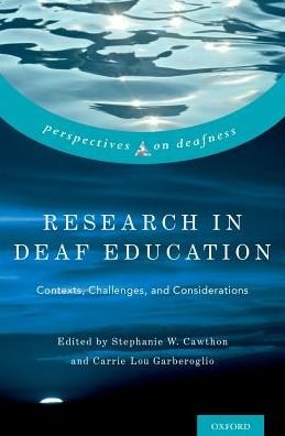 Cover for Research in Deaf Education: Contexts, Challenges, and Considerations - Perspectives on Deafness (Gebundenes Buch) (2017)
