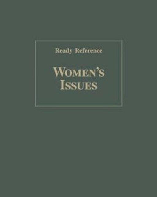 Women's Issues (Ready Reference) - Salem - Books - Salem Press Inc - 9780893567651 - December 1, 1996