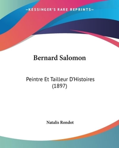 Cover for Natalis Rondot · Bernard Salomon (Paperback Book) (2009)