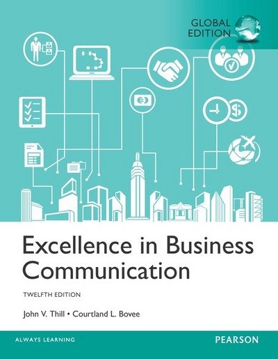 Cover for John Thill · Excellence in Business Communication, Global Edition (Paperback Book) (2016)