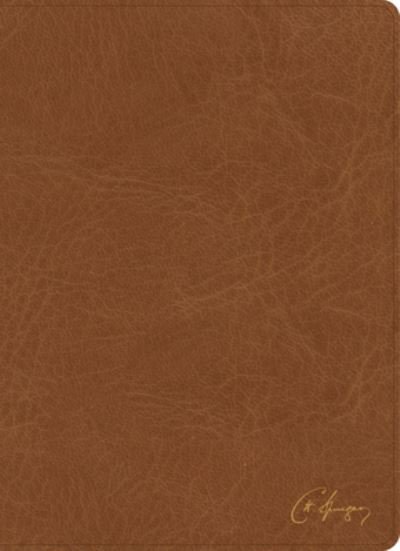 Cover for Holman Bible Holman Bible Staff · KJV Spurgeon Study Bible, Tan LeatherTouch (Book) (2023)