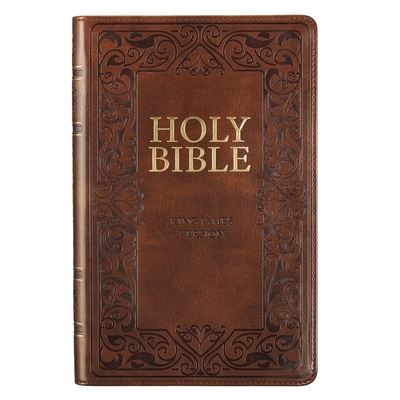 Cover for Medium Brown King James Version Deluxe Gift Bible with Thumb Index (Book) (2020)