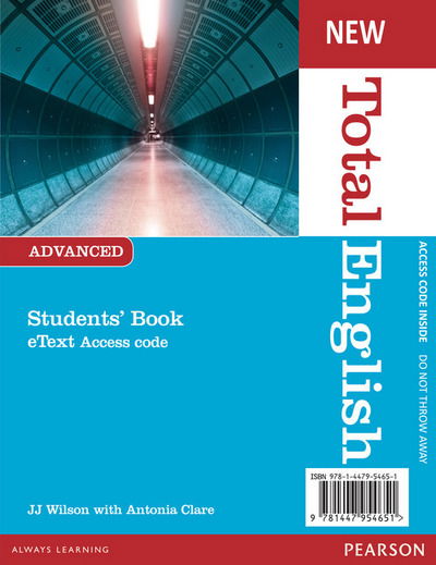 Cover for Clare · New Total English Advanced eText (Book) [Special edition] (2013)