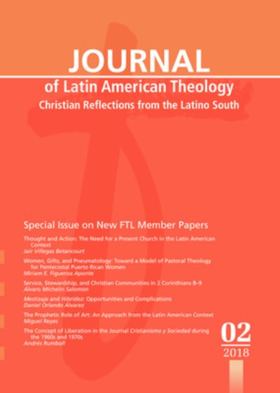 Cover for Lindy Scott · Journal of Latin American Theology, Volume 13, Number 2 (Book) (2018)