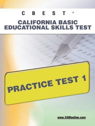 Cover for Sharon Wynne · Cbest Ca Basic Educational Skills Test Practice Test 1 (Paperback Book) (2011)