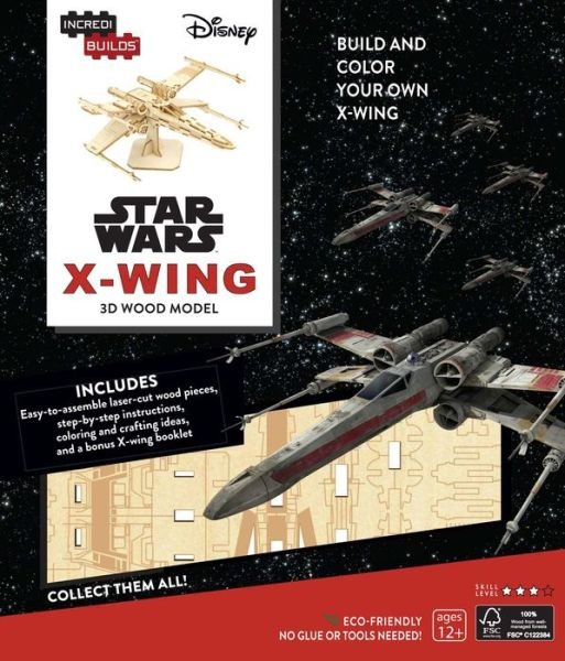 Cover for Insight Editions · IncrediBuilds: Star Wars: X-Wing 3D Wood Model - Incredibuilds (Book) [Proprietary edition] (2020)