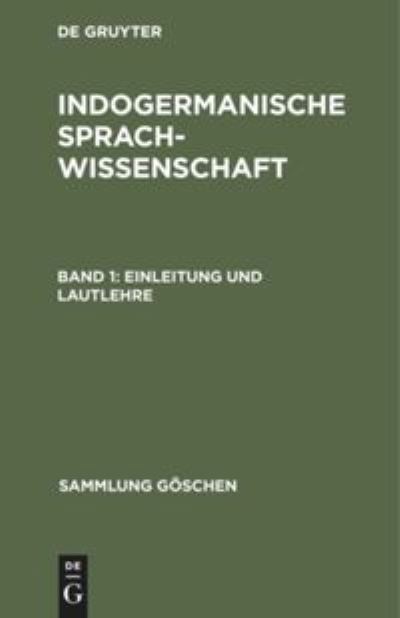 Cover for Hans Krahe · Einleitung und Lautlehre (Hardcover Book) (1962)