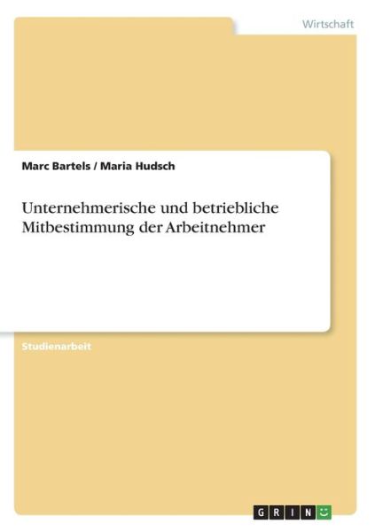 Cover for Bartels · Unternehmerische und betrieblic (Book)