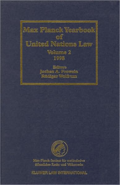 Cover for Max Planck · Yearbook of United Nations Law 1998 (Max Planck Yearbook of United Nations Law) (Hardcover Book) (1998)